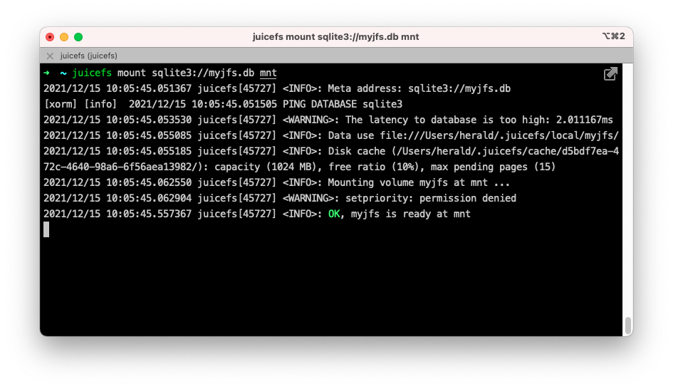 SQLite-mount-local